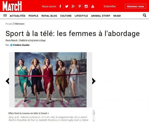Giornaliste sportive in tacchi alti e abiti da sera: le foto di Paris Match sono sessiste