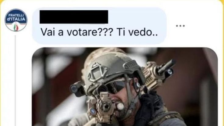 “Vai a votare al referendum? Ti vedo” e la foto di un cecchino. Cgil denuncia intimidazioni social