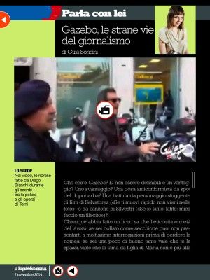 Gazebo, le strane vie del giornalismo