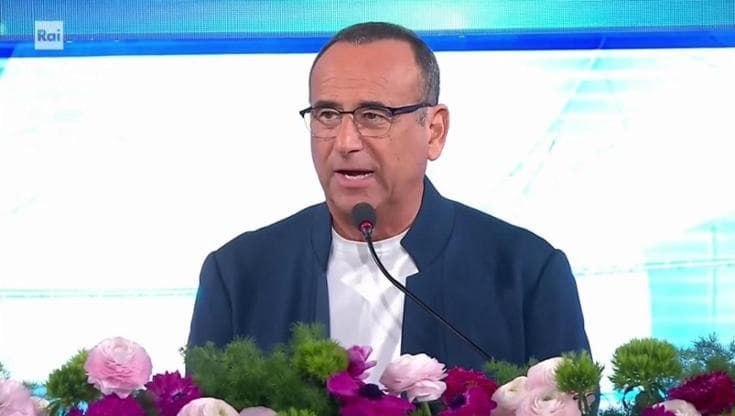 Sanremo, Conti sugli ascolti: "Quest'anno non ho battuto me stesso, ma ho sempre lo stesso sorriso"