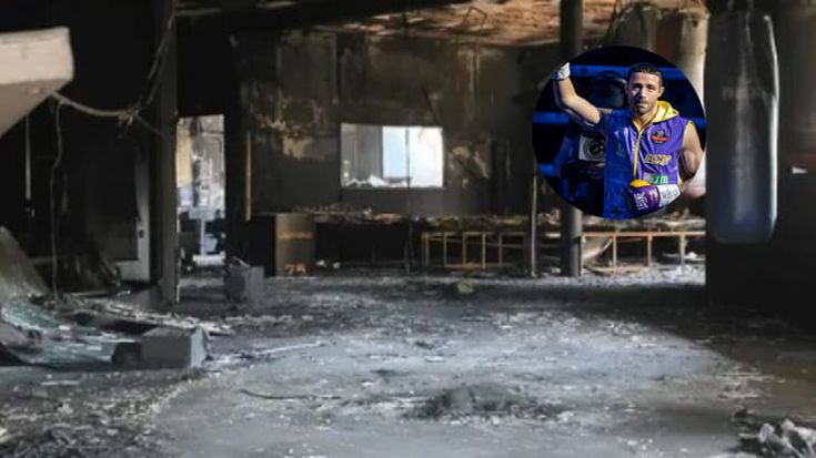 Incendio nella palestra di Giovanni De Carolis, distrutta la sala boxe. Il pugile: “Ci rialzeremo”