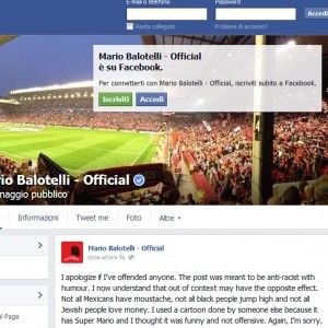 Liverpool, Balotelli: ''Mi scuso per la vignetta''. Ma rischia stop per razzismo