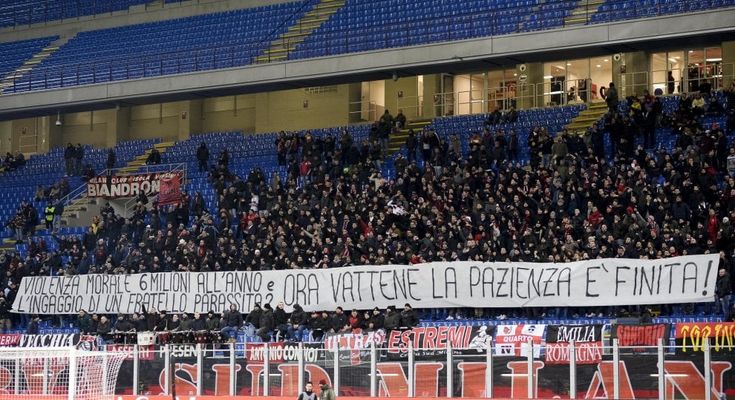 Milan-Verona: fischi e striscioni contro Donnarumma