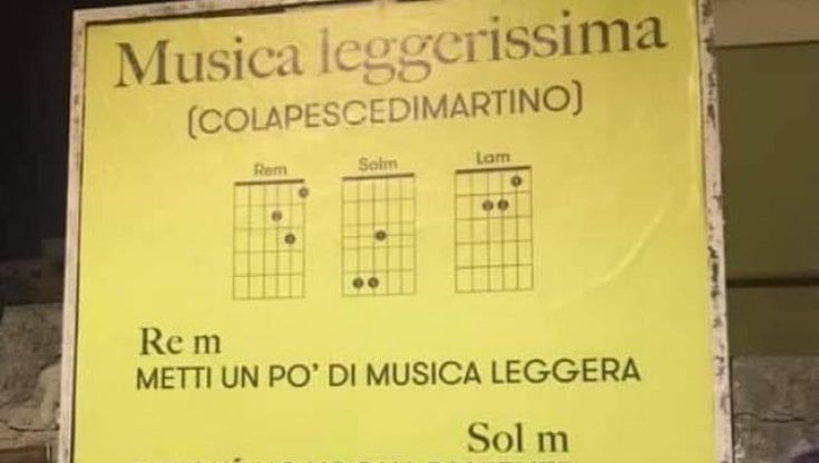 Sanremo, manifesti con note e parole di Dimartino e Colapesce: "Così imparate la nostra canzone"