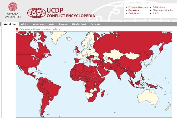 Mappa, i conflitti nel mondo