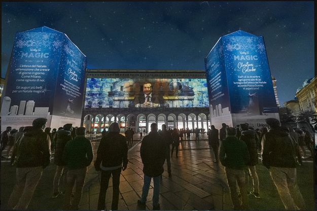 Milano, con il messaggio del sindaco Sala si accende il Calendario dell'Avvento