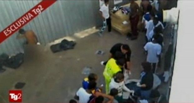 Cie Lampedusa, video choc del Tg2: le immagini
