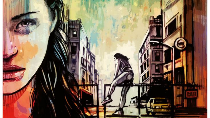 Le studentesse artiste colorano le pensiline: "Noi contro i femminicidi"