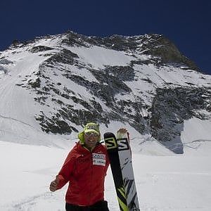 La prima discesa in sci dalla parete Nord della Dent Blanche