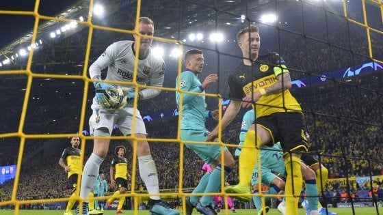 Champions, Ter Stegen salva il Barcellona a Dortmund: finisce 0-0. Il Salisburgo a valanga