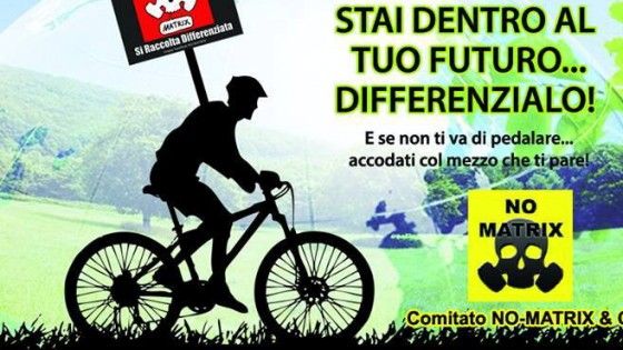 Nel Ravennate pedalata di protesta contro l'impianto di recupero rifiuti