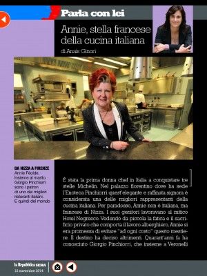 Annie, stella francese della cucina italiana