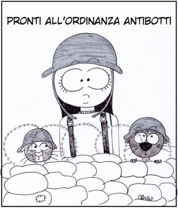 "Pronti all'ordinanza antibotti": la vignetta di Greis fa riflettere sui pericoli del Capodanno
