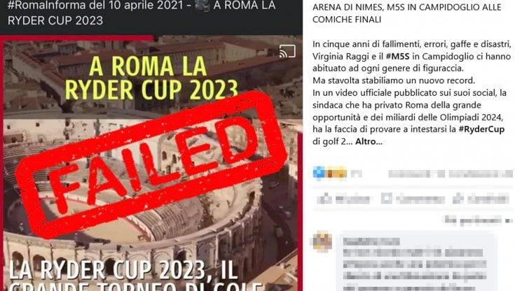 Raggi e la gaffe sul Colosseo, lo scaricabarile dello staff: "E' colpa di Federgolf"
