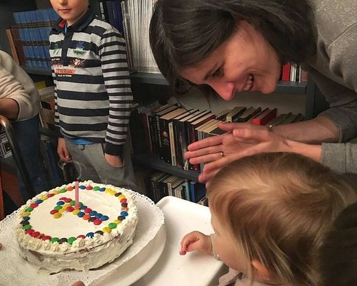 La torta della sindaca di Torino per il primo compleanno della figlia