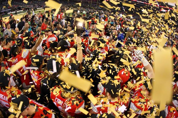 Football college, la festa di Ohio State dopo il trionfo