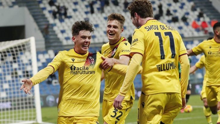 Sassuolo-Bologna 0-3: Orsolini, Hickey e Santander decidono il derby