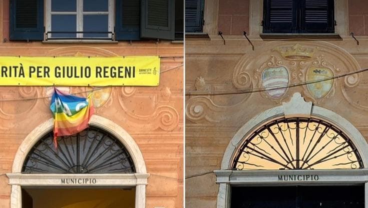 A Sestri Levante sarà rimosso lo striscione per Regeni, è polemica. L’opposizione: “Ferita profonda”