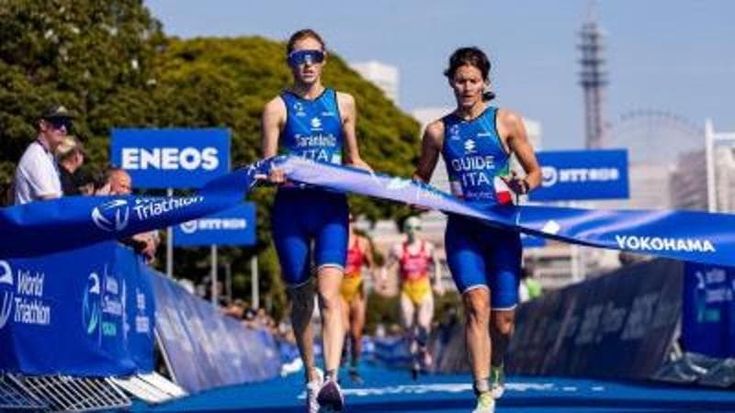 Triathlon, World Para Series Yokohama: oro per Tarantello e Visaggi