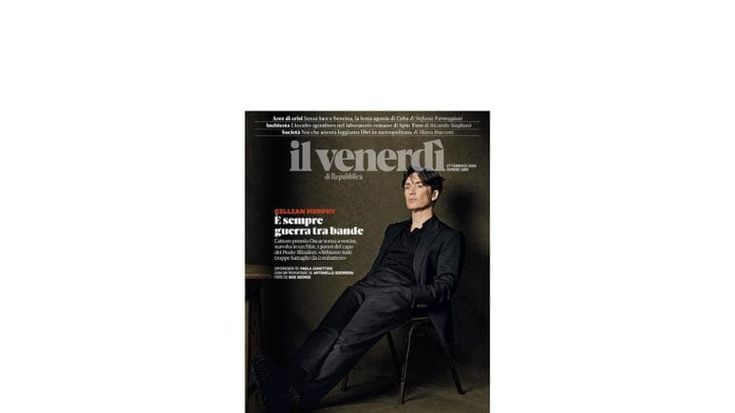 Sul nuovo Venerdì, tutto su Cillian Murphy