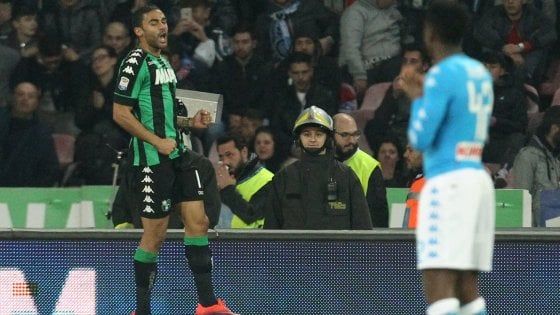 Napoli-Sassuolo 1-1: Defrel gela il San Paolo