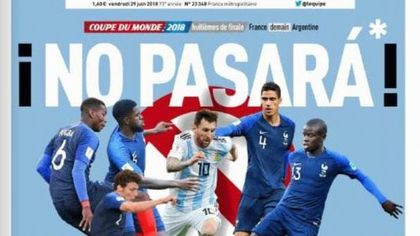Francia-Argentina, la sfida è già partita a colpi di copertine