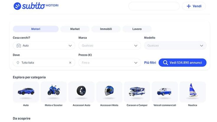 Nasce il nuovo Subito Motori: così si rinnova l’esperienza dedicata all’auto