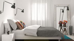 specchi in camera da letto la stampa