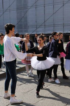 Genova, un concerto in piazza dei licei musicali contro la Buona Scuola