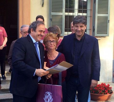 Platini visita il museo del Grande Torino