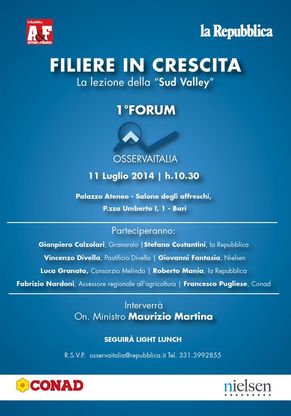 Osserva Italia, il primo forum<br />l'appuntamento &egrave; a Bari