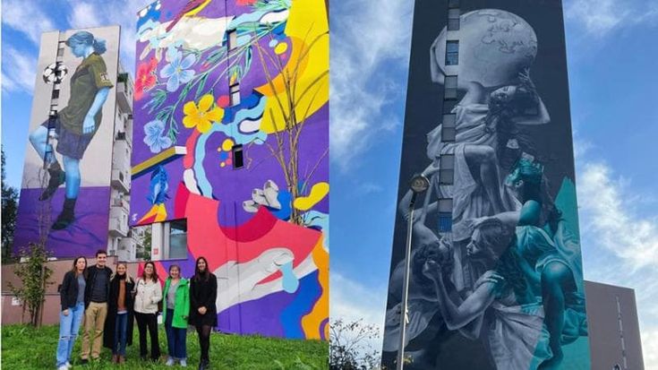 Il quartiere Gallaratese diventa una galleria a cielo aperto: inaugurati cinque murales firmati da artiste internazionali