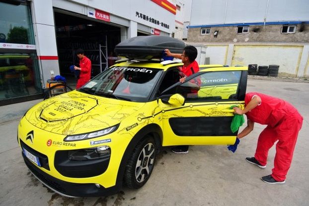 Citroen C4 Cactus di Avventura Gialla: l'arrivo in Cina