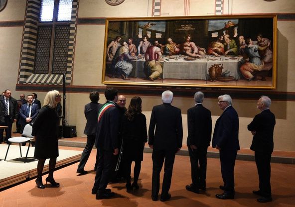 Firenze, il restauro in Santa Croce: per due giorni il Vasari dell'Ultima cena, a ingresso libero