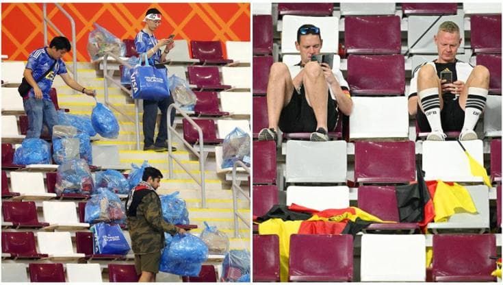 Mondiali, il Giappone vince e i tifosi puliscono lo stadio. Il confronto con i tedeschi è impietoso
