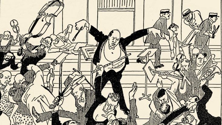 E Schönberg? Quasi quasi si presero. A bacchettate