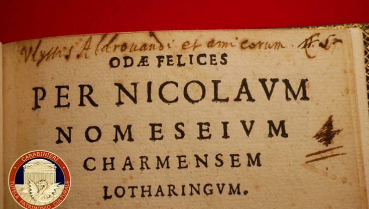 Rarissimo opuscolo del ‘500 appartenuto a Ulisse Aldrovandi è stato restituito all’Archiginnasio