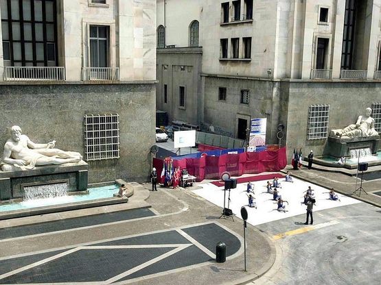 Po e Dora, le due anime della citt&agrave;: torna l'acqua nelle fontane di piazza Cln