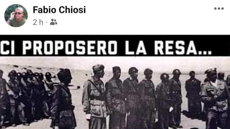 Nostalgie e fascismo, quell’elogio della battaglia di El Alamein nel post di Chiosi (FdI)
