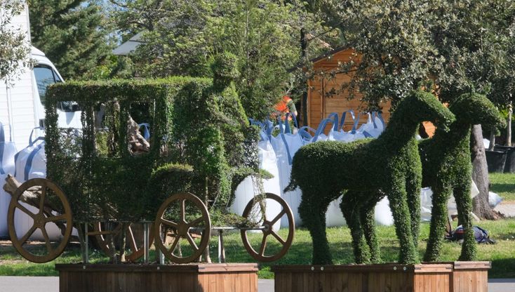 Genova, le prime foto da Euroflora in fase di allestimento quasi concluso: si apre il 23 aprile