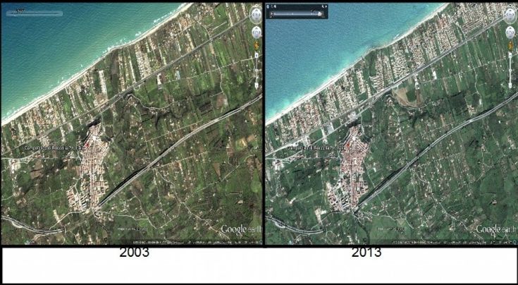 Wwf, come cambiano le coste negli anni. Le foto prima e dopo