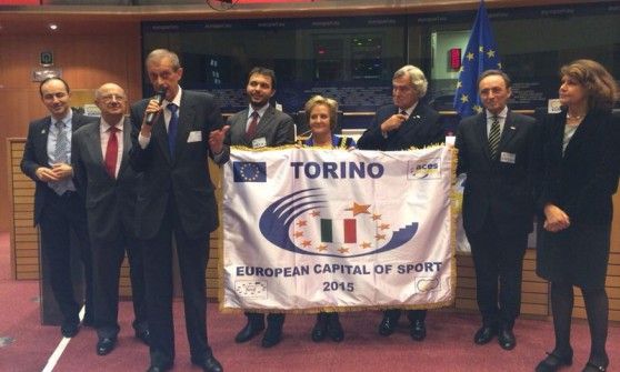 Arriva a Torino lo stendardo di "capitale europea dello sport 2015"
