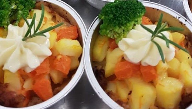 Un buon pranzo estivo a Cirié con carpioni e gelatine più un bonet per dessert
