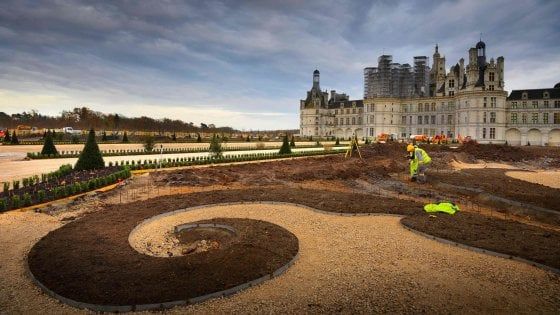 Chambord. torna il giardino del Re Sole. Il mecenate è Mr Blackstone