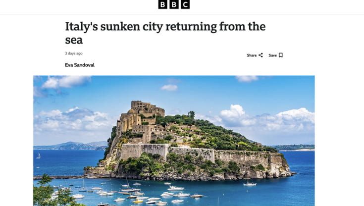 La Bbc affascinata da Ischia: “Il mare ha restituito una città sommersa”