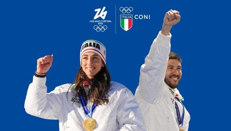 Lisa Vittozzi e Davide Ghiotto portabandiera dell’Italia nella cerimonia di chiusura delle Olimpiadi