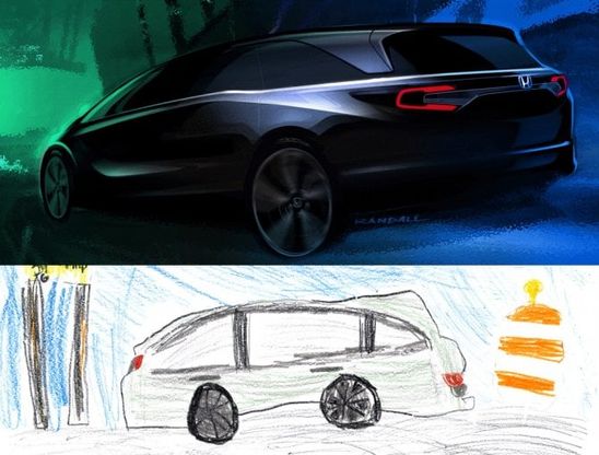 Honda, il nuovo monovolume disegnato dai bambini
