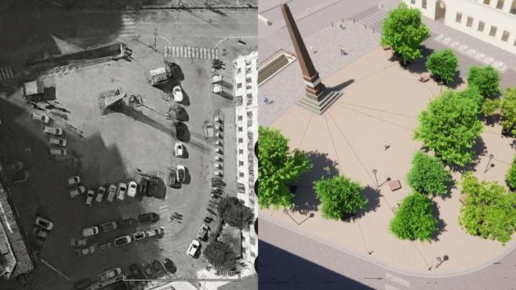 Unità versione green, la piazza cambia volto: niente più auto in sosta