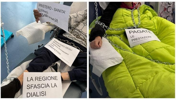 Centro dialisi a rischio, a Policoro i pazienti si incatenano al letto: “Vogliono ammazzarci tutti”