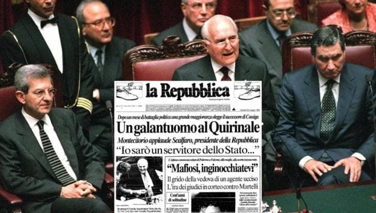 Scalfaro presidente, la Santa Alleanza batte Caf e Sinistra